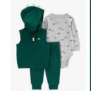 Carters Dinosaur Vest and Bodysuit